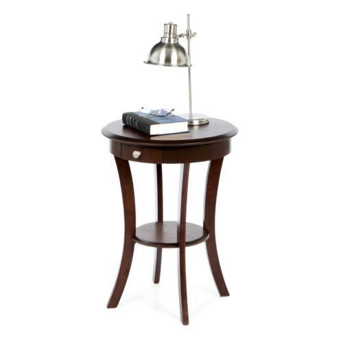 Round Wood End Table | eBay