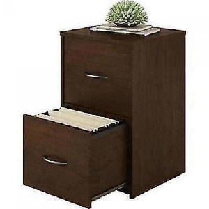Ameriwood 2 Drawer Cabinet File Office Wood Storage Home Furniture Cherry NEW