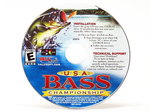 USA-Bass-Championship-Windows-8-7-Vista-XP-95-98-PC-Fishing-Game