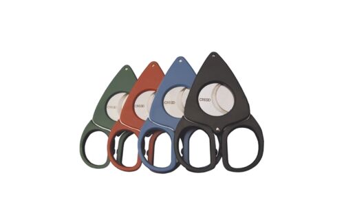 CREDO-Cigar-Cutter-Compact-Scissor-54-ring-NEW-Red