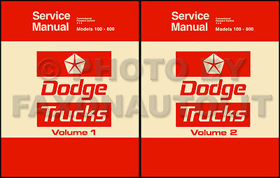 1975 1976 Dodge Pickup and Truck Repair Shop Manual D100-D800 W100-W300 Service