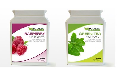 Raspberry Ketone & Green Tea Extract 850mg Bottle Pack Weight Loss Diet