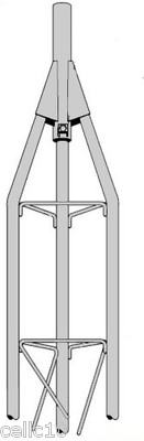 ROHN 25AG 9' Top Section with Bushing Installed - 25G Tower- NEW OEM - R-25AG. Buy it now for 224.0
