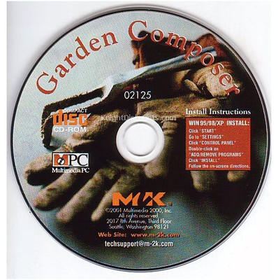 GARDEN COMPOSER Gardening Composition Helper Design CDRom ...