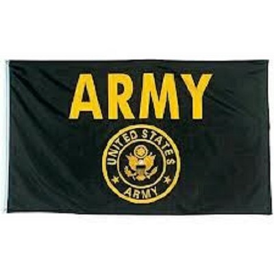 NEW 3X5FT BLACK U.S. ARMY MILITARY FLAG