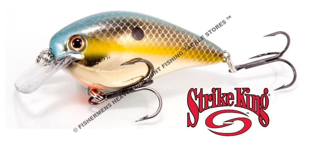MPN MODEL STOCK # / COLOR:(HCKVDS1.5-620) Gold Sexy Shad:Strike King Crankbaits HCKVDS1.5 Square Bill Silent Lure Any of 42 Colors