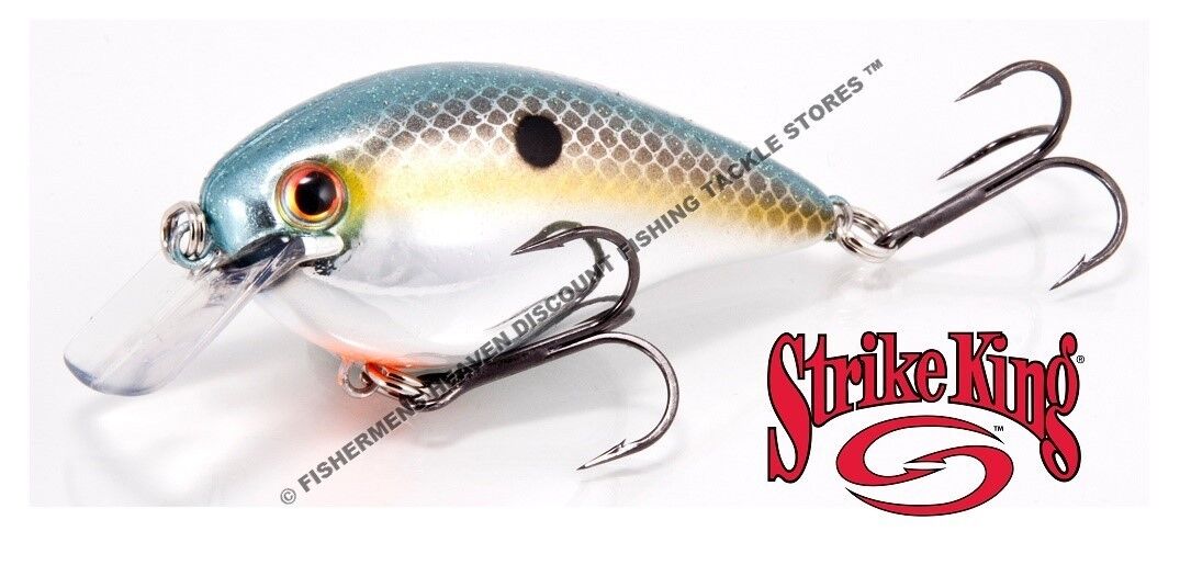 MPN MODEL STOCK # / COLOR:(HCKVDS1.5-514) Chrome Sexy Shad:Strike King Crankbaits HCKVDS1.5 Square Bill Silent Lure Any of 42 Colors