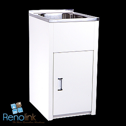 390 X 500 MM 30 L Laundry TUB Sink Stainless Steel Single Bowl Cabinet ...