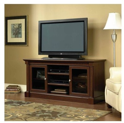 TV Entertainment Center Stand Console Wood 60