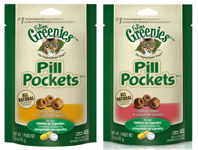 (2) GREENIES PILL POCKETS FOR CATS. 1 ...