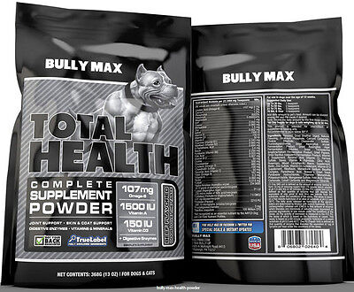 BULLY MAX TOTAL HEALTH POWDER 13OZ. REPLACES ...