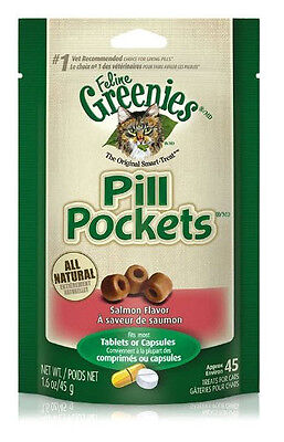 GREENIES PILL POCKETS FOR CATS. SALMON FLAVOR. ...