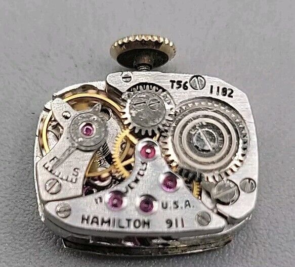 Hamilton 14kgf Ladies Wind Watch 15mm Gold Filled Case 6" 10kgf Band Vintage 