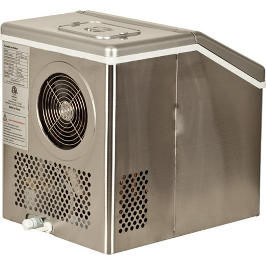 Countertop Clear Ice Maker Portable Compact Cube Machine Stainless ...