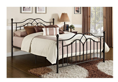 Queen Size Bed Frame Metal Bronze Bed ...