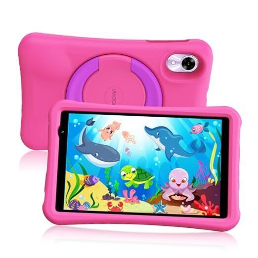  G1 Tab Mini Kids Tablet, 8 inch Android 14 Tablet for Kids, 7G+32GB Candy Pink