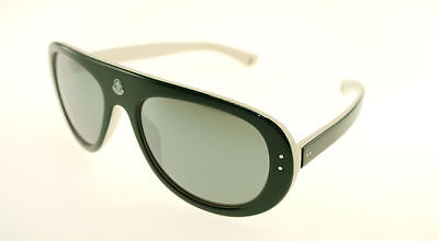 Pre-owned Moncler Mc519-07 Green & White / Gray Mounier Sunglasses Mc 519-07