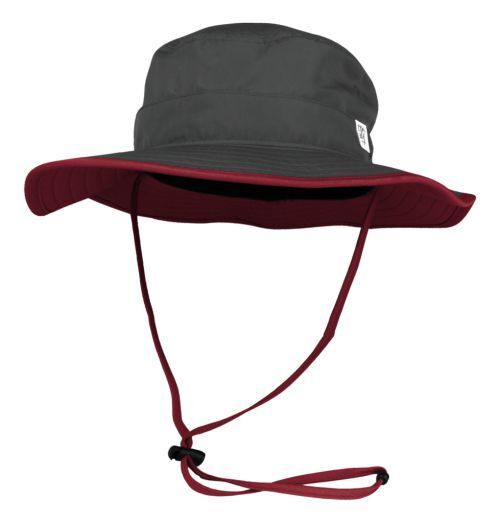 Main Color:Dark Grey / Cardinal:The Game Boonie Athletic Bucket Hat Football Fishing Softball Wide Brim GB400