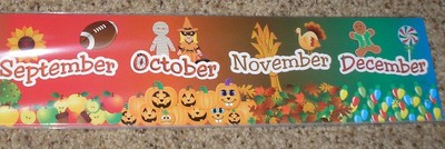 Teacher Resource: Calendar Months Bulletin Board Border ...