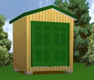 8x8-Storage-Shed-Plans-Package-Blueprints-Material-List-Instructions