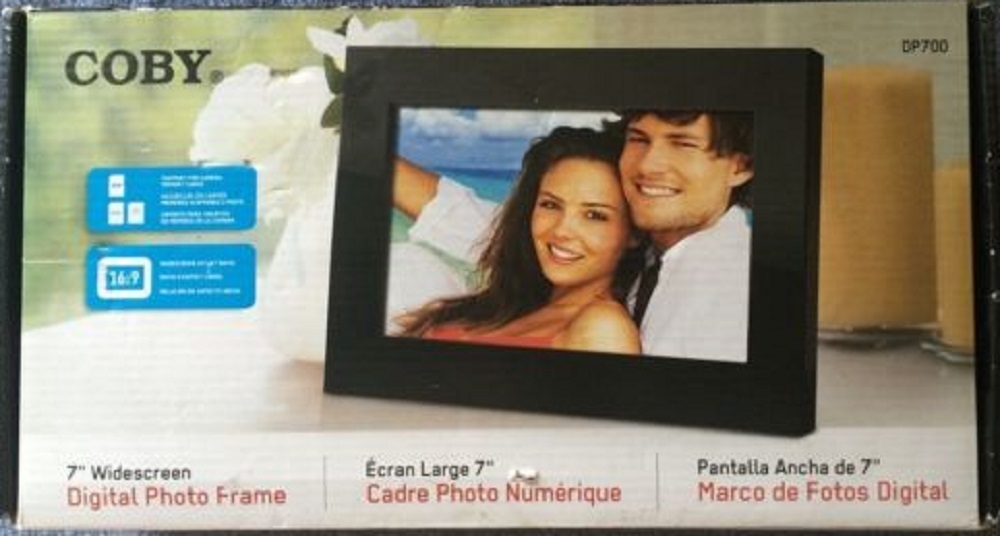 Coby DP700BLK 7-Inch Digital Picture Frame -Black - FREE SHIPPING!