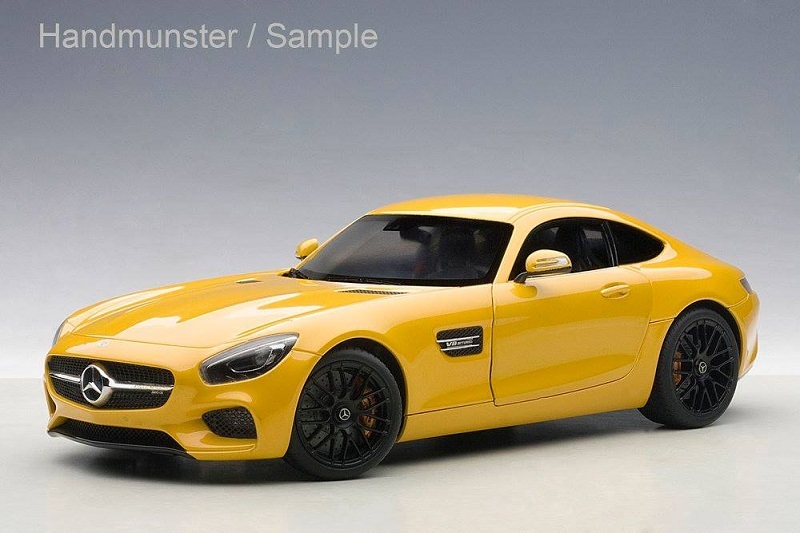 yellowish,badger mercedes-benz amg gt s solarbeam yellowish orange 1:18 autoart