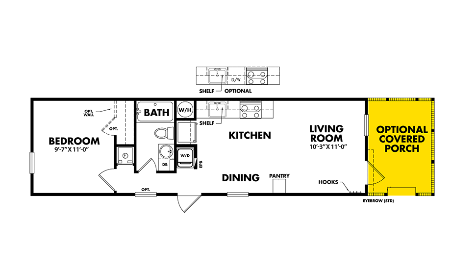 2020 12x40 1br 1ba A C Hud Mobile Tiny Home House Park