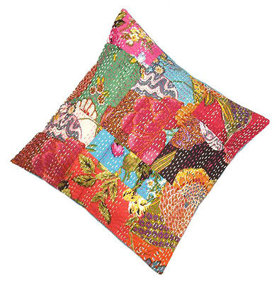 10 Kantha Pillows cushion covers cotton Patch ...
