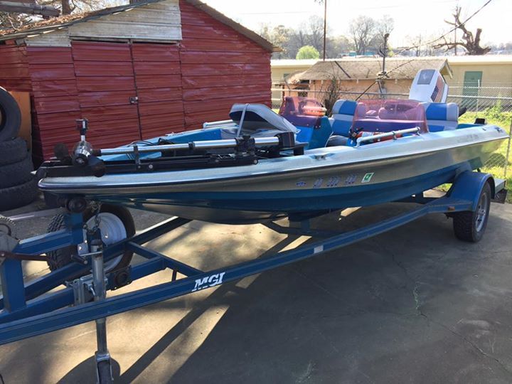 1990 15" MGI Bill Norman N" 155 Bass Fishing Boat, Trailer & Johnson 75HP Motor