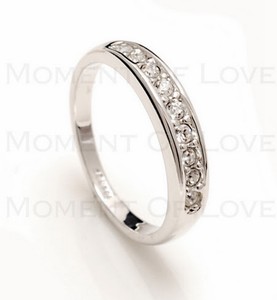 SALES-CREATED-DIAMOND-WEDDING-RING-18KGP-WHITE-GOLD-PALTED-GIFT-SIZE-K ...