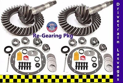 Jeep Cherokee 1984 to 2001 Re Gearing Package Front and Rear w Kits 4.88 Ratio
