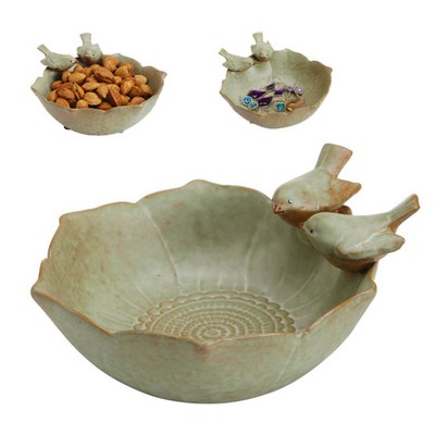 Ceramic Bowl Dish Rustic Garden Style Jewelry ...