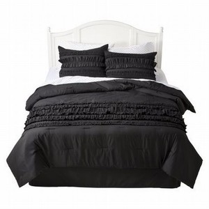 Top 28 Black Ruffle Comforter Set Shabby Chic Chiffon Lacy