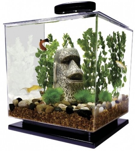 Cube Aquarium Starter Kit Tank LED Light ...