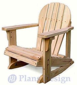 Kid Adirondack Rocking Chair Woodworking Project Plans,Trace and Cut # 