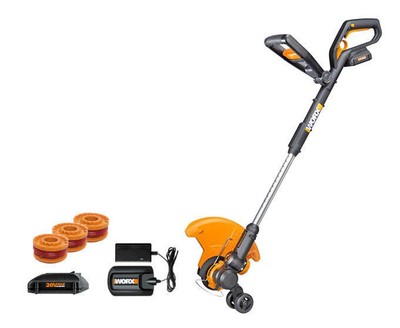 WG160.3 20V 2.0 MaxLithium Grass Trimmer/Edger/Mini-Mower (2) ...