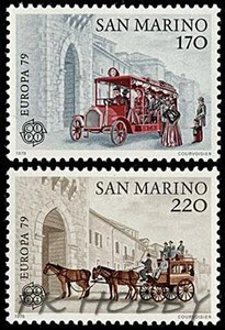 San-Marino-1979-Mi-1172-73-Union-Europa-Cept-Auto-Car-Automobile-Horse ...