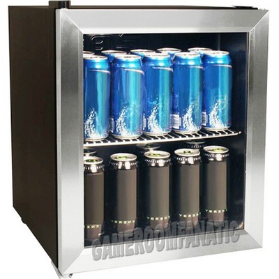 Stainless Steel Beverage Cooler Mini Fridge, Compact ...