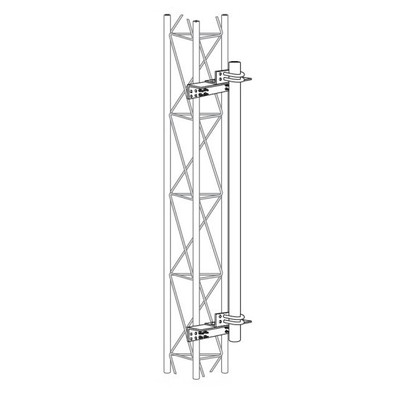 ROHN DM25G2 Face Dish Mount with 5' x 2.375