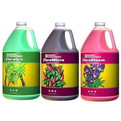 General Hydroponics Flora Series Gro Micro Bloom ...