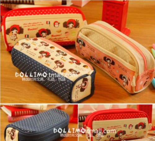 Practical Korean Style  Canvas Case Stationery ...