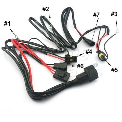 4X 1157 1158 2057 2357 Plug Wiring Harness Sockets For ... 9007 bulb wiring diagram 