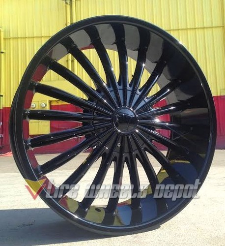 22-INCH-11-BLACK-RIMS-AND-TIRES-5X4-75-BMW-745-X5-EL-CAMINO-CUTLASS-NOVA-REGAL