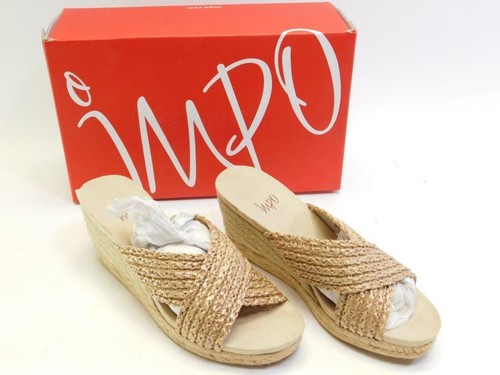 New Impo Elena Simply Taupe-Latte Women's Wedges Sz 7m Lot 9