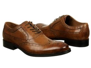 Johnston Amp Murphy Tyndall Wingtip Saddle Tan Leather Shoes on Sale ...