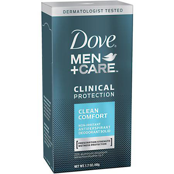 Dove Men+Care Clinical Clean Comfort Antiperspirant Deodorant, 1.7 oz