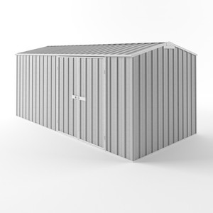  Durabuilt Gable Roof Workshop 4.5m x 3m Double Door Garden Shed ZINC