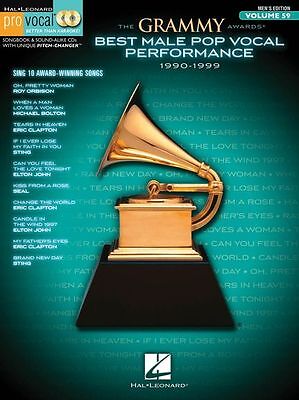 The Grammy Awards Best Male Pop Vocal Performance 1990-99 Voice Music Book