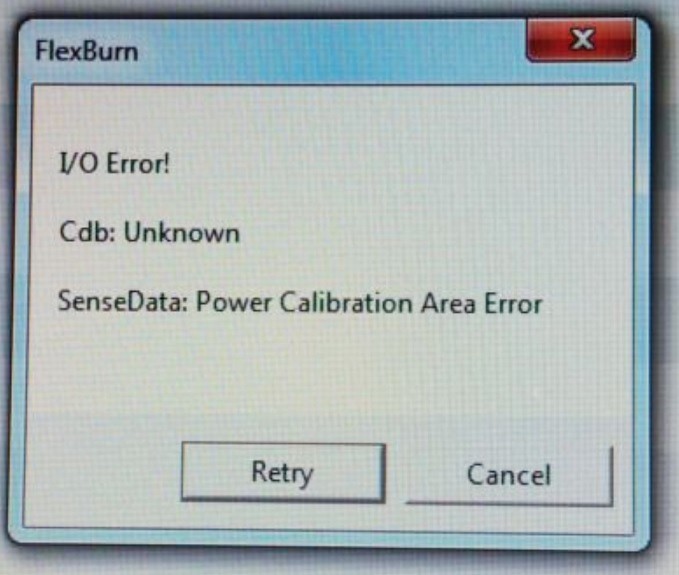How to fix Power Calibration Error when CD/DVD/BD burning failed eBay