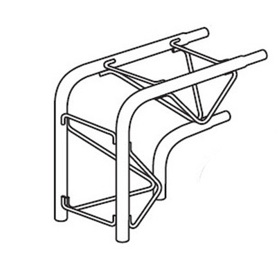 Rohn 2590FM 90 Degree Female/Male Joint for 25G Tower - One End Open, One Swaged. Buy it now for 270.0